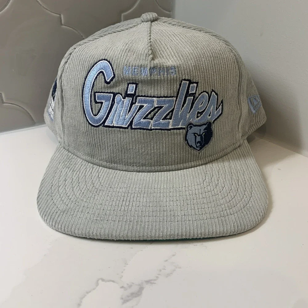 New Era Memphis Grizzlies The Golfer Gray Corduroy Snapback Adjustable Hat OSFM
